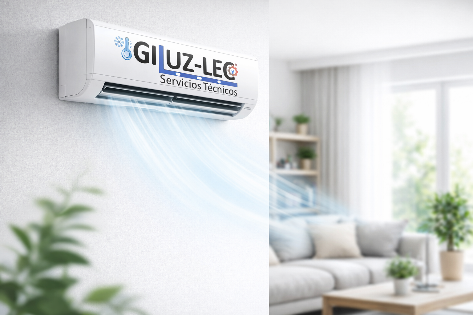 Equipo de aire acondicionado instalado por GILUZ-LEC